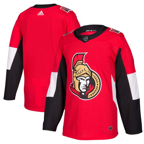 Adidas Senators Blank Red Home Authentic Stitched NHL Jersey